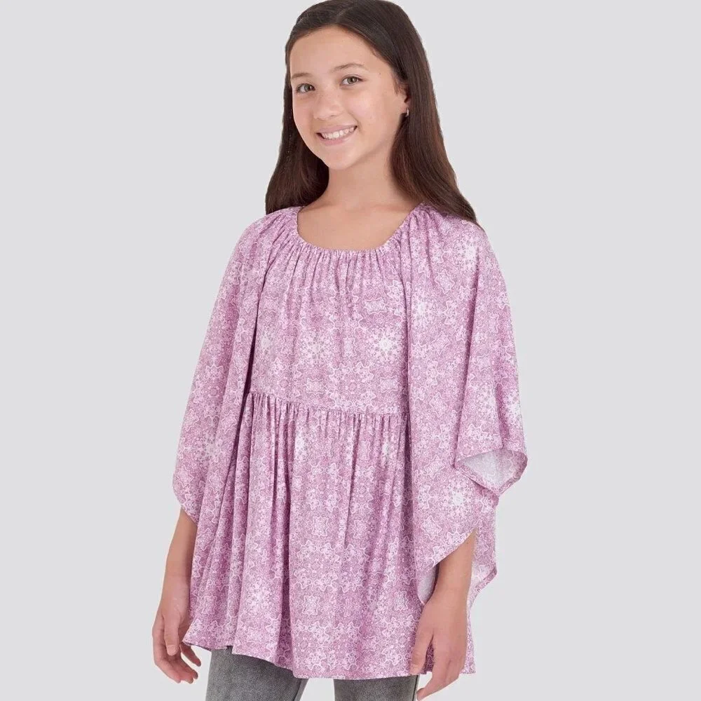 Simplicity Sewing Pattern 9200 10885 Blouse Top Tunic‎ Girls Size 7-14